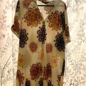 Shirt dress with buttons down front